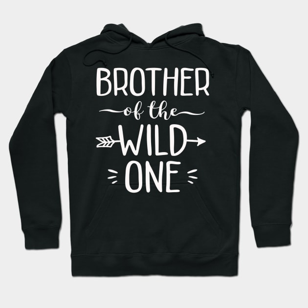 Brother Of The Wild One Shirt Funny 1St Birthday Safari Gift Hoodie by Kellers